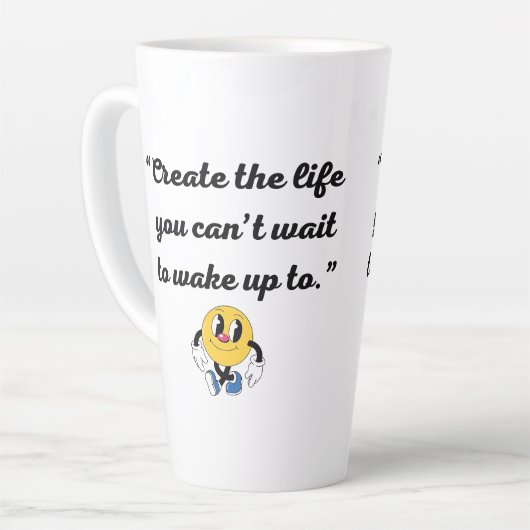 Elegante Latte Art Mok (Linkerhoek)