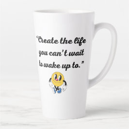 Elegante Latte Art Mok