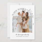 Elegante Laurels Arch Foto Vakantie Kaart (Voorkant)