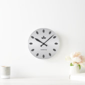 Elegante laurierbladeren ronde klok (Huis)