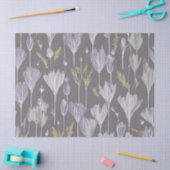 Elegante Lavendar Witte Boho Wildflower Floral Tissuepapier (Craft)