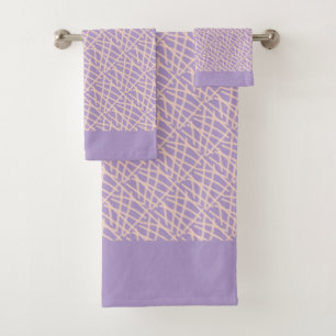 Elegante lavendel Abstract Bad Handdoek