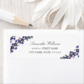 Elegante lavendel adreslabels etiket (Insitu)
