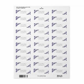 Elegante lavendel adreslabels etiket (Full Sheet)