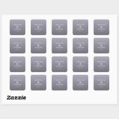 Elegante Lavendel Bedankkaart Vierkante Sticker (Vel)
