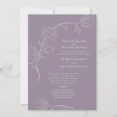 Elegante Lavendel Beide Sets Ouders Bloemstuk Kaart (Voorkant)