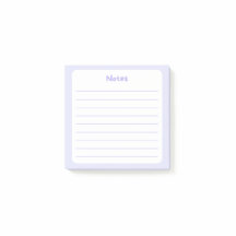 Elegante lavendel beklede Sticky Note Pad