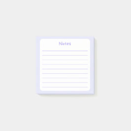 Elegante lavendel beklede Sticky Note Pad