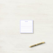 Elegante lavendel beklede Sticky Note Pad (Op bureau)