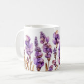 Elegante Lavendel Bliss Keramische Mok (Voorkant links)