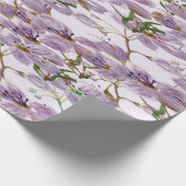 Elegante Lavendel Bloei Inpakpapier Rol (Hoek)