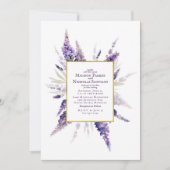 Elegante Lavendel Bloemen Bloemen Bloemen Bloemen  Kaart (Voorkant)