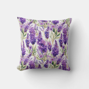 Elegante Lavendel Bloemen Kussen