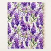 Elegante Lavendel Bloemen Planner (Achterkant)