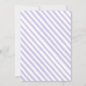 Elegante lavendel bloemenbruids brunch douche kaart (Achterkant)