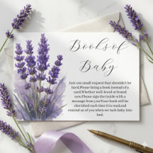 Elegante lavendel bloemenkrans boeken voor baby 