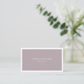 Elegante Lavendel Border Professioneel Minimalist Visitekaartje (Staand voorkant)