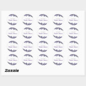Elegante lavendel bruidsuitnodiging sticker (Vel)