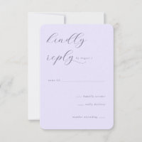 Elegante Lavendel Calligrafie