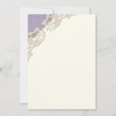Elegante Lavendel Country Wedding Kaart (Achterkant)