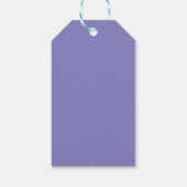 Elegante lavendel dank je bruidsdouche cadeaulabel (Achterkant)