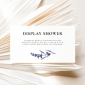Elegante Lavendel Display Shower Informatiekaartje
