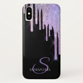 Elegante Lavendel Drips Case-Mate iPhone Case (Achterkant)
