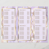 Elegante lavendel en gouden agaat brochure (Achterkant)