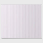 Elegante lavendel en witte dunne strepen cadeaupapier (Vlak)
