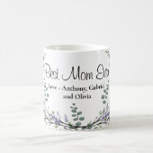 Elegante Lavendel Eucalyptus Beste Moeder Ooit Koffiemok (Center)