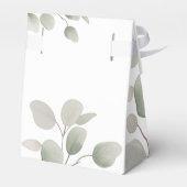 Elegante lavendel eucalyptus bladeren bedankdoosjes (Achterkant)