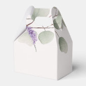 Elegante lavendel Eucalyptus bladeren Bedankdoosjes (Achterkant)