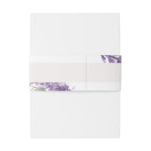 Elegante lavendel Eucalyptus bladeren Uitnodigingen Wikkel (Achterkant Voorbeeld)