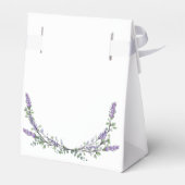 Elegante Lavendel Eucalyptus Waterverf personalise Bedankdoosjes (Achterkant)