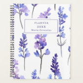 Elegante Lavendel Floral 2025 Custom Planner (Voorkant)