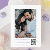 Elegante Lavendel Floral Crest foto bruiloft Save The Date