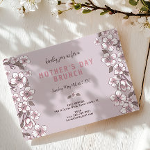 Elegante Lavendel Floral Moederdag Brunch