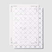 Elegante Lavendel Geometrisch Vellum Uitnodigingen (Offset (Uitnodiging))
