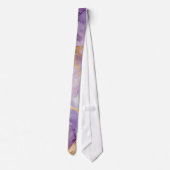 Elegante lavendel goud marmer stropdas (Achterkant)