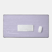 Elegante lavendel houtnerf bureaumat (Keyboard & Muis)