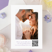 Elegante Lavendel Kam Monogram Foto Bruiloft Save The Date
