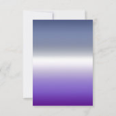Elegante lavendel lesbische bruiloft met trots kaart (Achterkant)