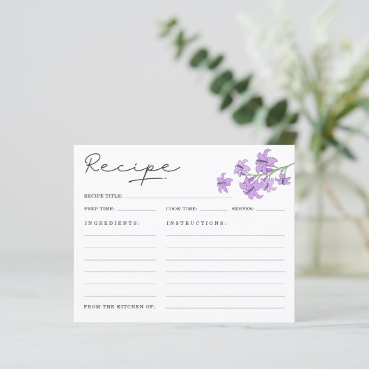 Elegante Lavendel Lily Vrijgezellenfeest Recept Ka (Staand voorkant)