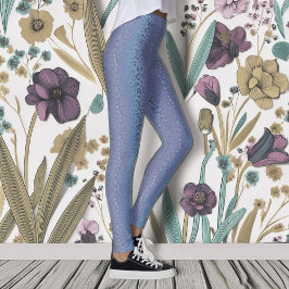 Elegante Lavendel Luipaard Print Leggings
