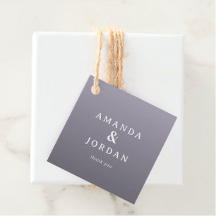 Elegante Lavendel Minimalistische Namen Bedankjes Labels