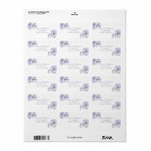 Elegante Lavendel Orchidee Retouradres Labels (Full Sheet)