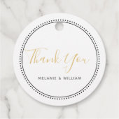 Elegante Lavendel Paar Monogram bruiloft Bedankjes Labels (Achterkant)