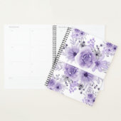 Elegante Lavendel Paarse Bloemen Waterverf Planner (Display)