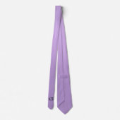 Elegante Lavendel Paarse Classic Monogram Initiale Stropdas (Achterkant)