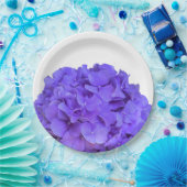Elegante Lavendel paarse Hydrangeas paarse bloemen Papieren Bordje (Feest)